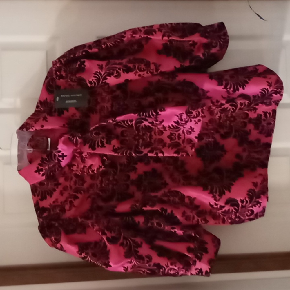 Elegant Pink and Black Blouse